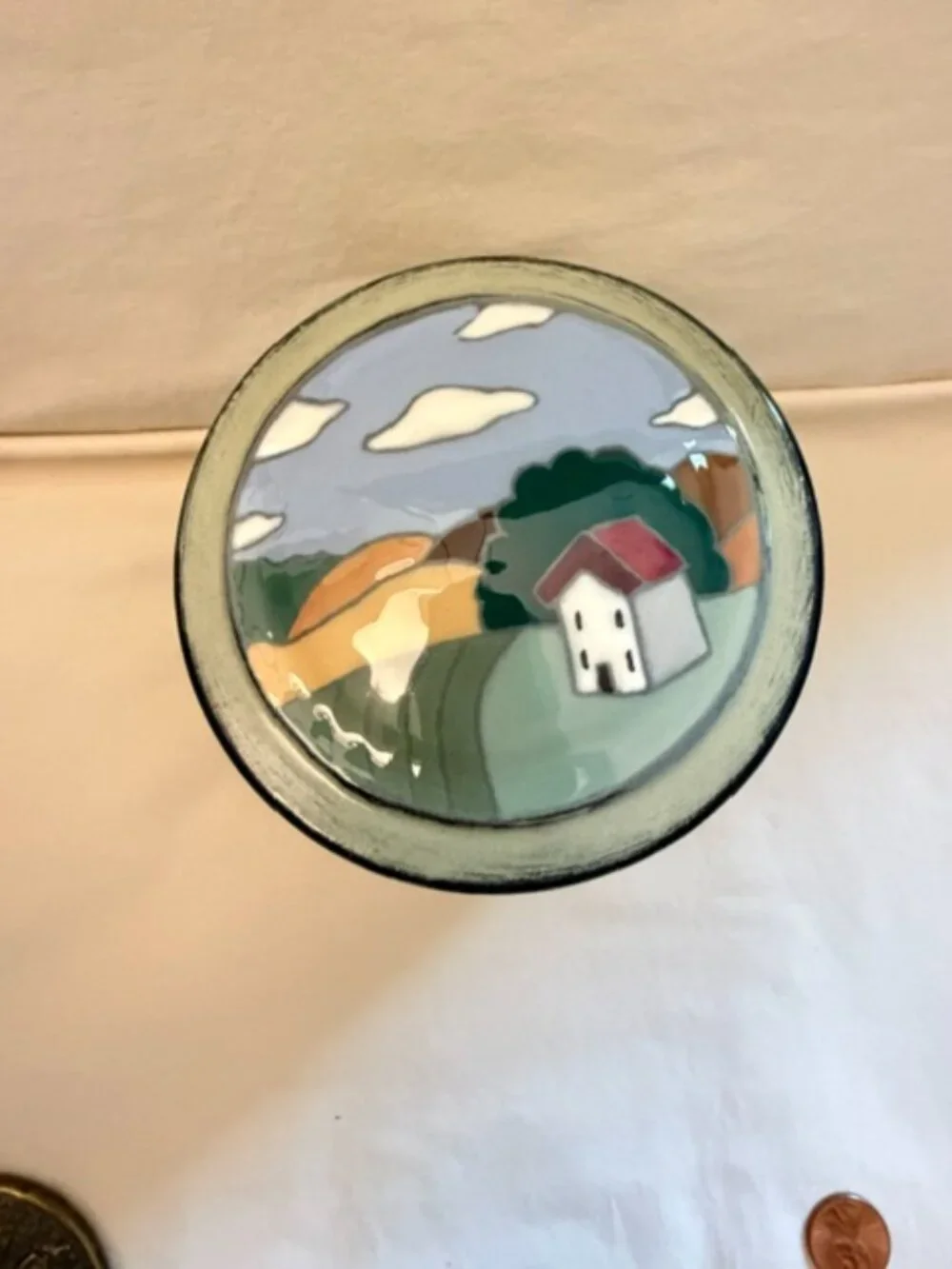 Studio Art Pottery Container